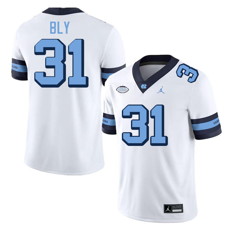 #31 Dre Bly North Carolina Tar Heels Jerseys,Apparels,Uniforms Stitched-Alternate White